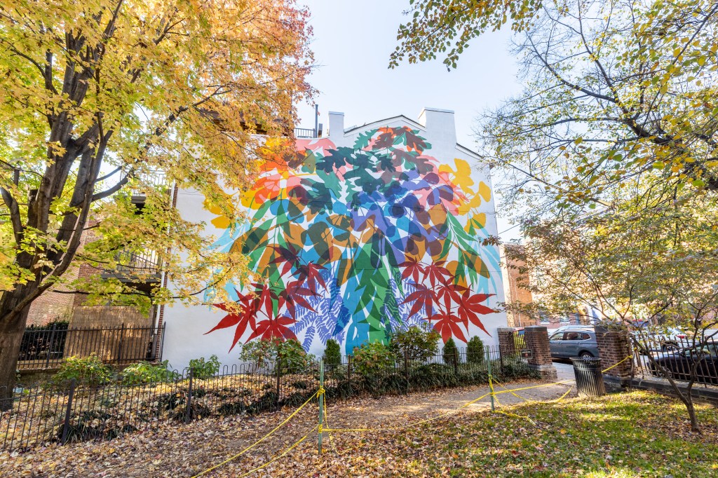 Queen Village Mural Celebrates Philly’s Diverse Cultures Through The Silhouettes of&nbsp;Leaves