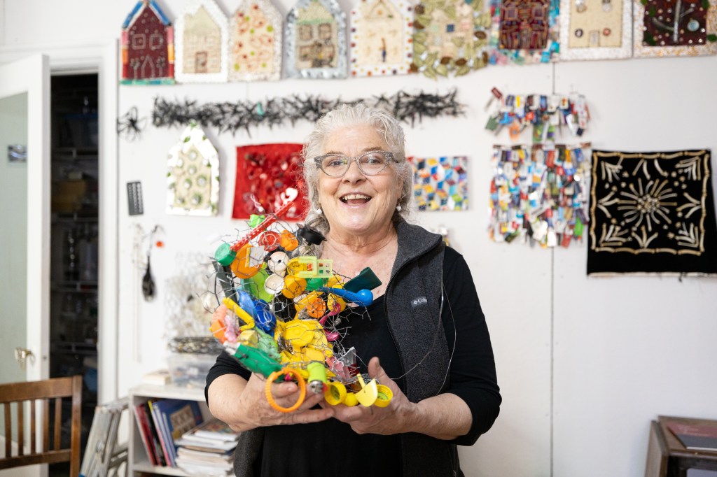 Philly Street Art Interviews: Sculptor And Fiber Artist Amy Orr Repurposes Plastic Scraps Into Street Art&nbsp;Installations