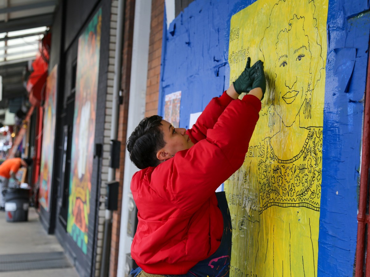 Symone Salib Wheatpastes Support for&nbsp;Immigrants